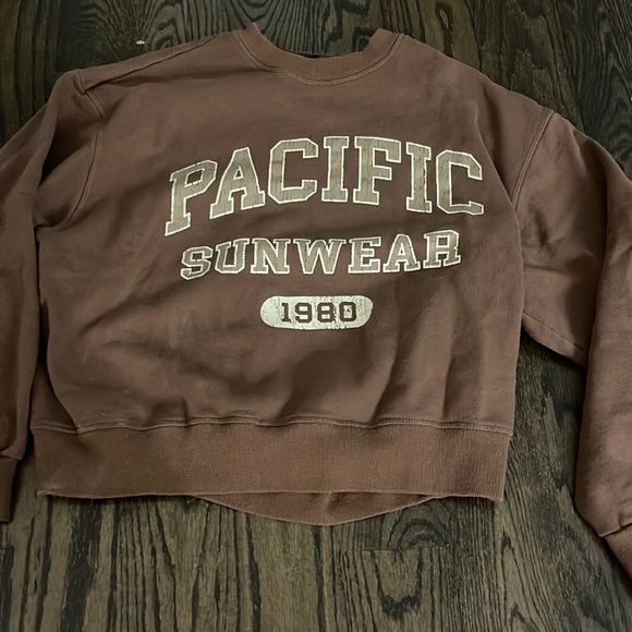 PacSun Sweaters - Pacsun brown crew neck medium